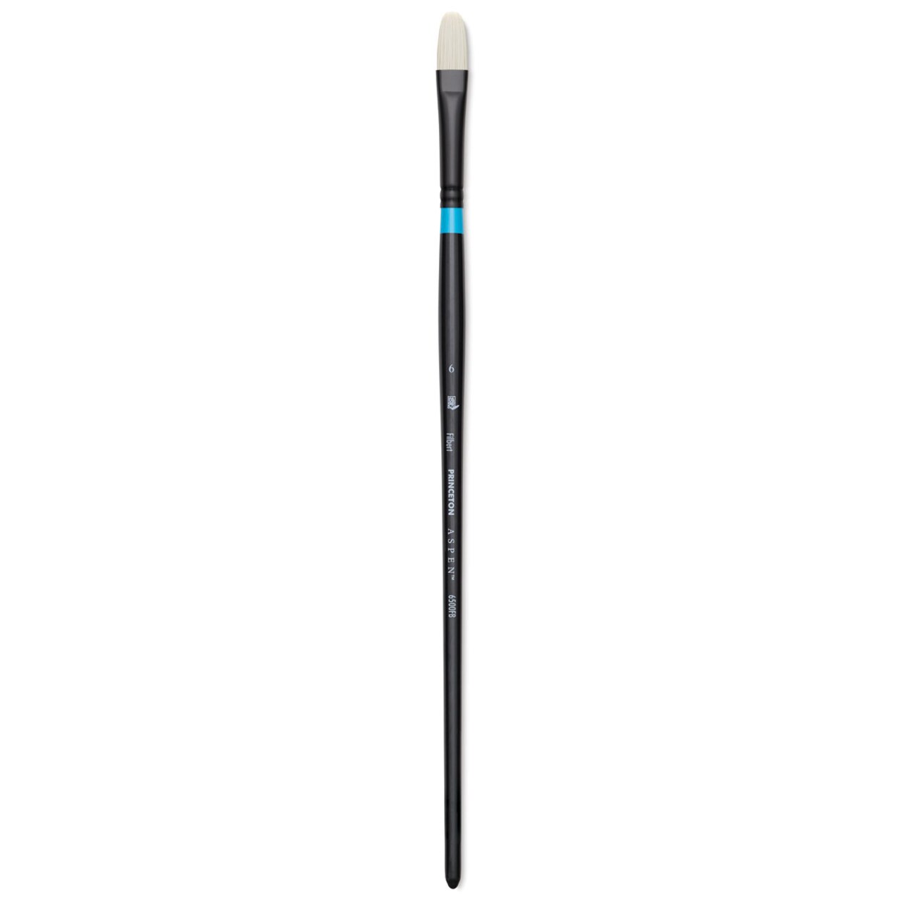 Princeton Series 6500 Aspen Synthetic Brush - Size 6, Filbert, Long Handle